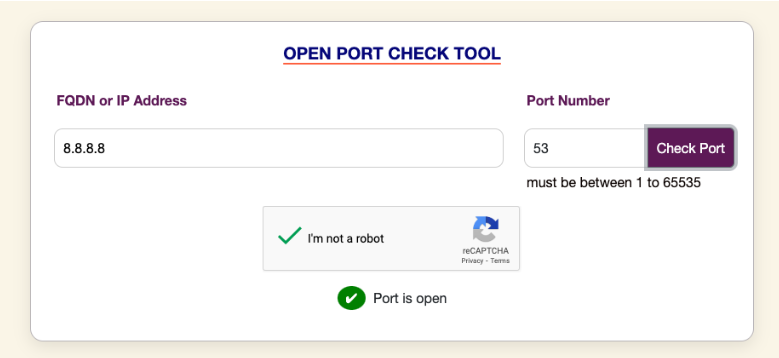 Port Checking Unboundedata